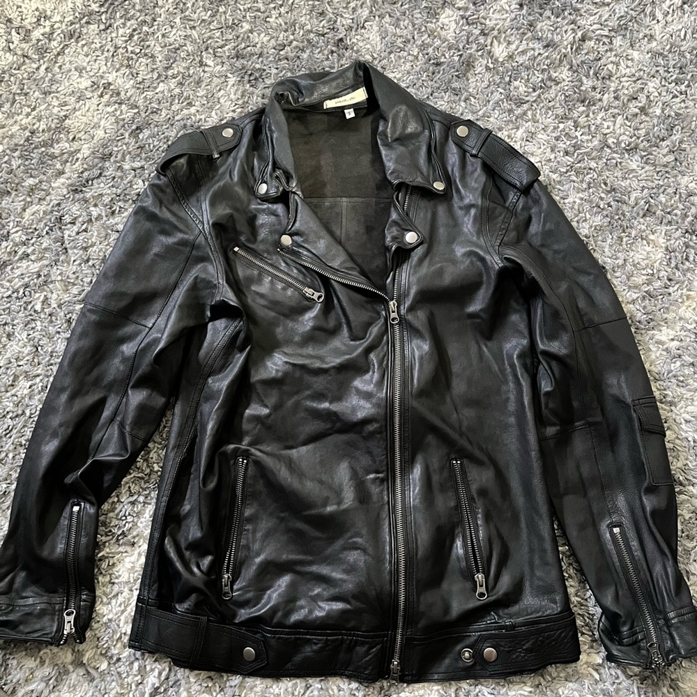 Jakett Etc Women’s Soft Leather Moto Jacket size Small